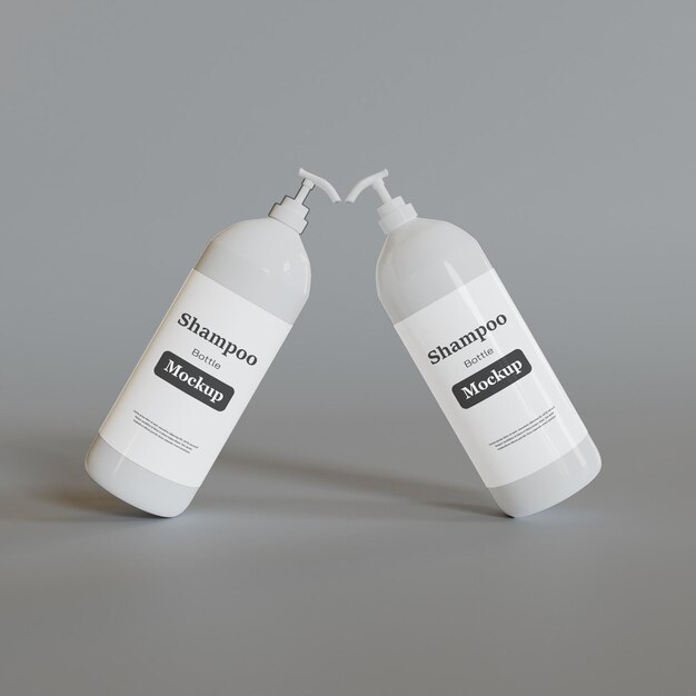 Modello di bottiglia di shampoo