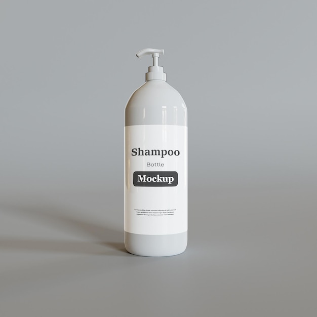 Modello di bottiglia di shampoo