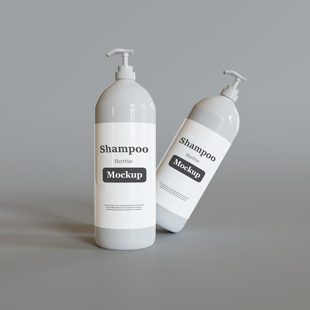 Modello di bottiglia di shampoo