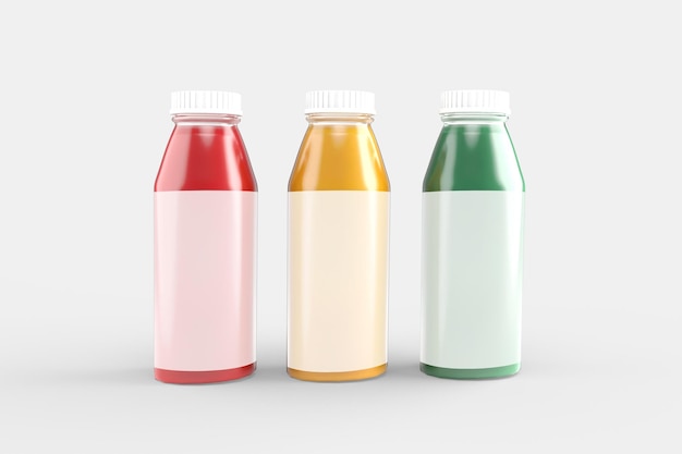 modello di bottiglia di succo