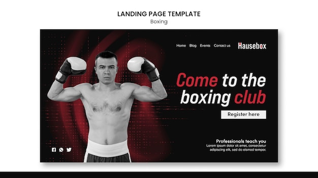 Modello di boxe realistico