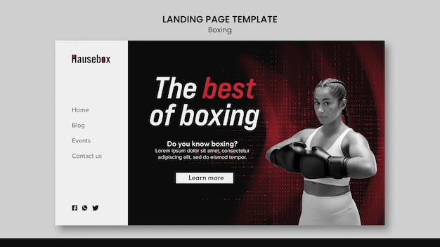 Modello di boxe realistico