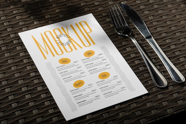 Modello di branding del ristorante