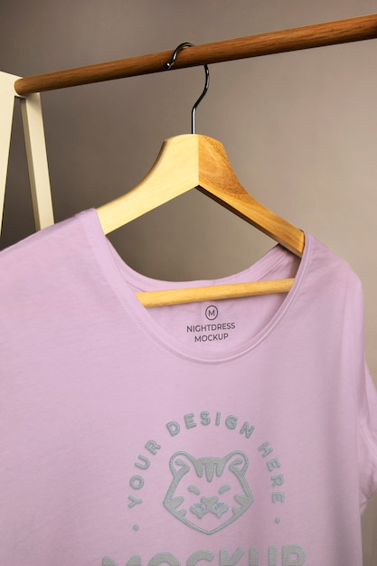 Modello di branding della camicia da notte