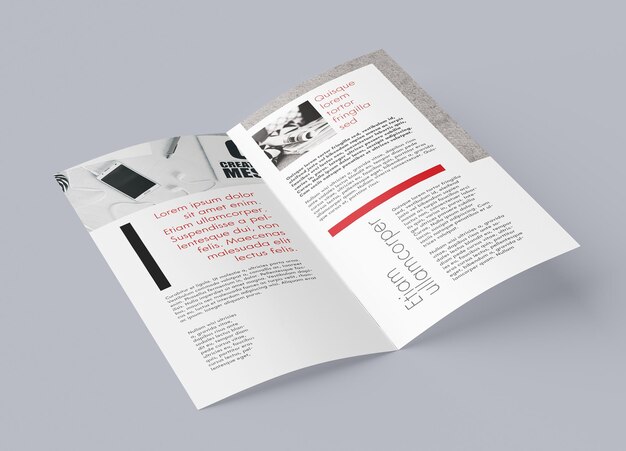 modello di brochure a doppio lato