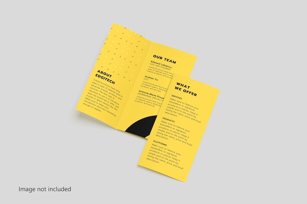 Modello di brochure a tre ante A4