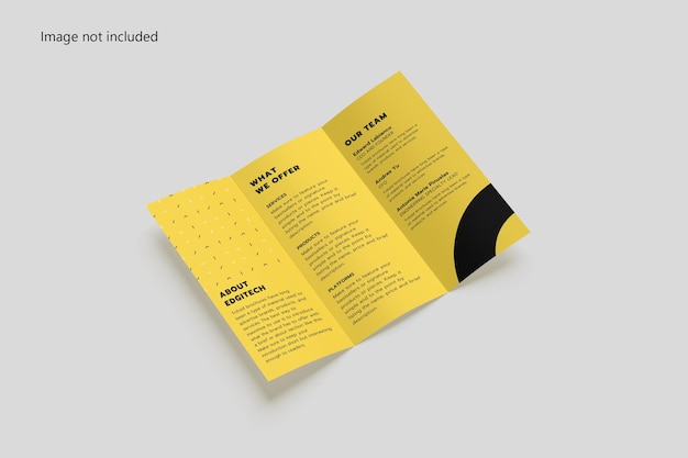 Modello di brochure a tre ante A4