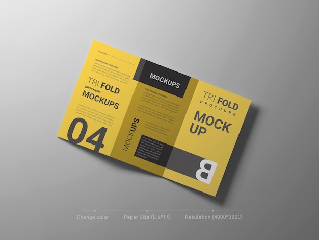 Modello di brochure a tre ante