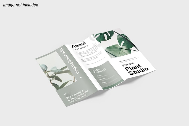 Modello di brochure a tre ante