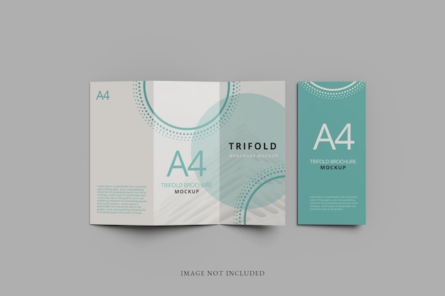Modello di brochure pieghevole in formato A4