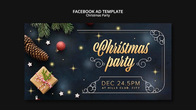 Modello di buon natale design piatto