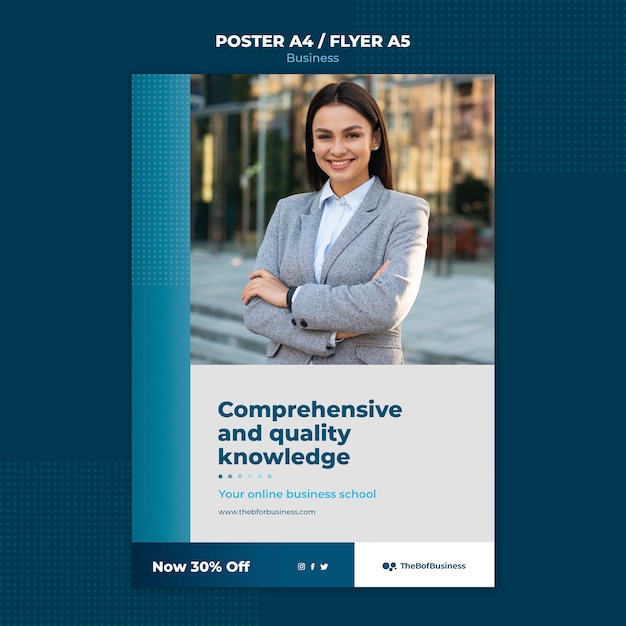 Modello di business design piatto