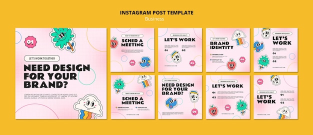 Modello di business design piatto