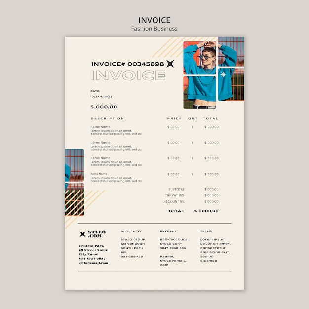 Modello di business di moda design piatto
