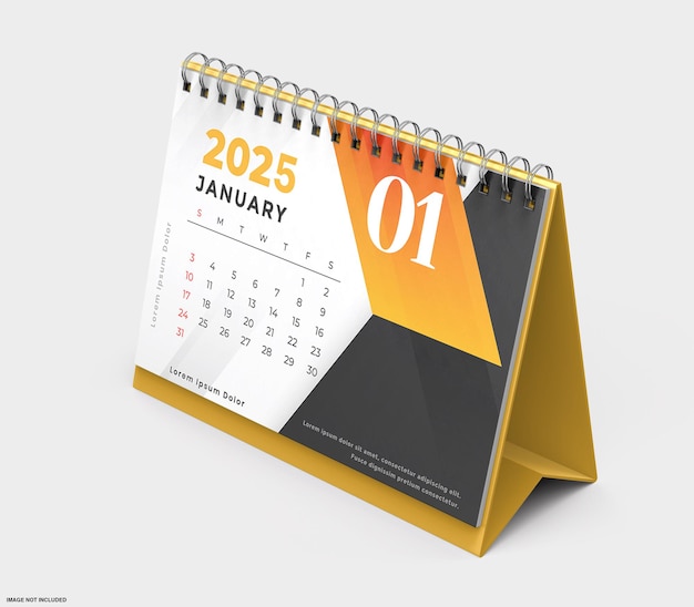 Modello di calendario orizzontale della scrivania