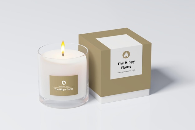 Modello di candela Aroma psd