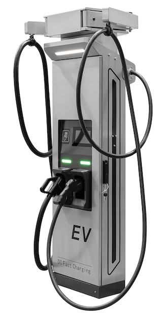 Modello di caricabatterie grigio per veicoli elettrici