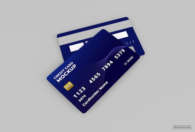 modello di carta di credito isolato