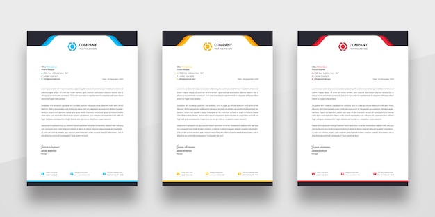 Modello di carta intestata aziendale professionale