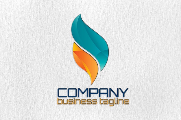 modello di carta per la progettazione del logo