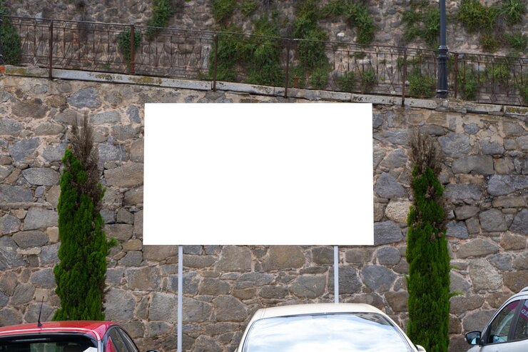 PSD modello di cartellone del parcheggio