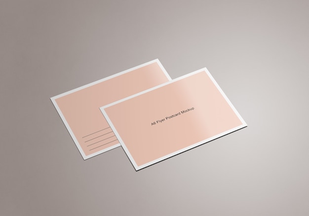 Modello di cartolina mockup