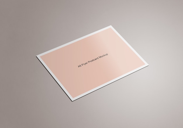 Modello di cartolina mockup