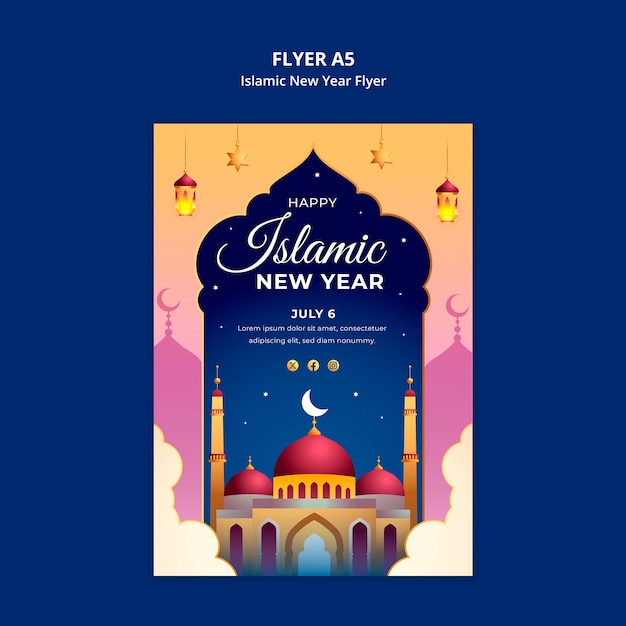 modello di celebrazione dell'anno nuovo islamico