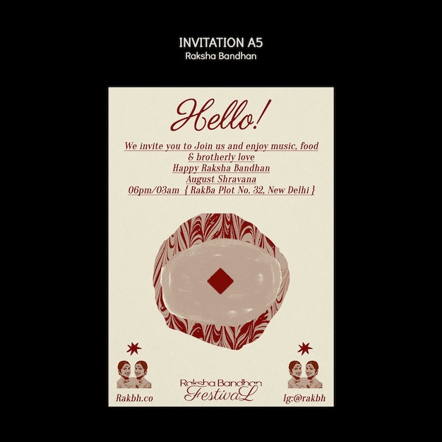 Modello di celebrazione dell'evento Raksha bandhan