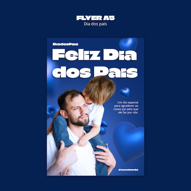 modello di celebrazione Dia dos pais