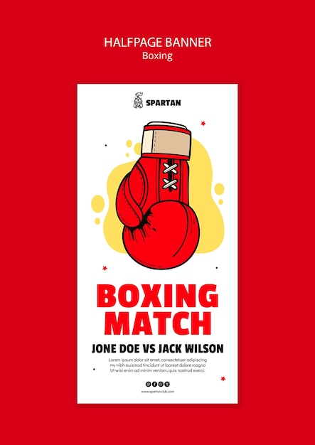 Modello di club di boxe