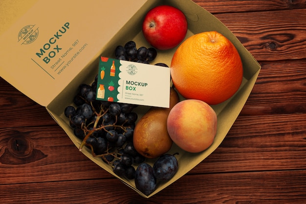 Modello di contenitore di frutta fresca
