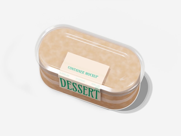 Modello di contenitore per dessert