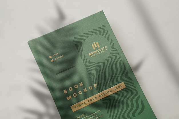 Modello di copertina del libro con ombra