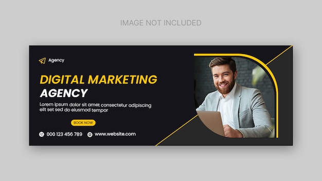modello di copertina di Facebook per agenzie di marketing digitale e aziende