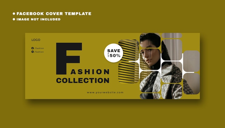 PSD modello di copertina di facebook per la collezione di moda