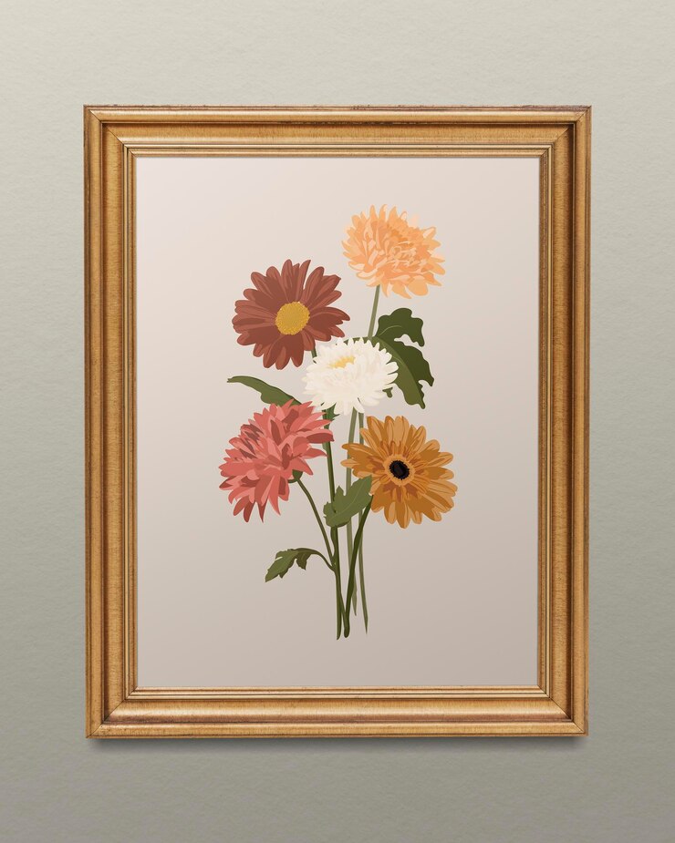 PSD modello di cornice dorata con disegno modificabile psd