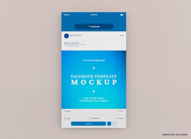 Modello di cornice per post di Facebook Facebook