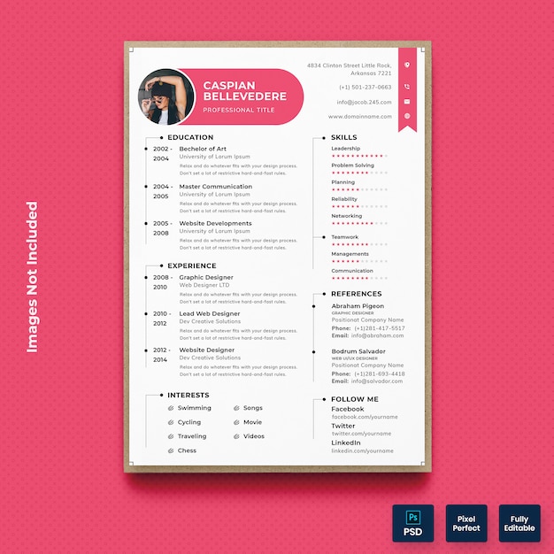 Modello di CV per curriculum semplice e minimale