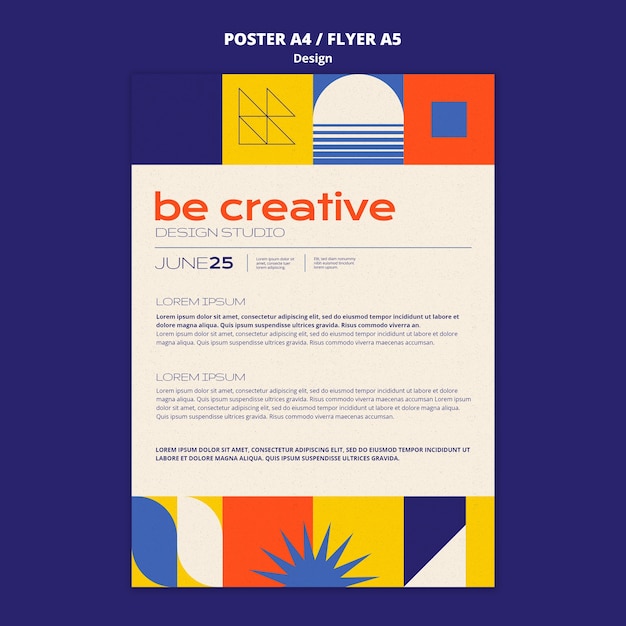 Modello di design creativo