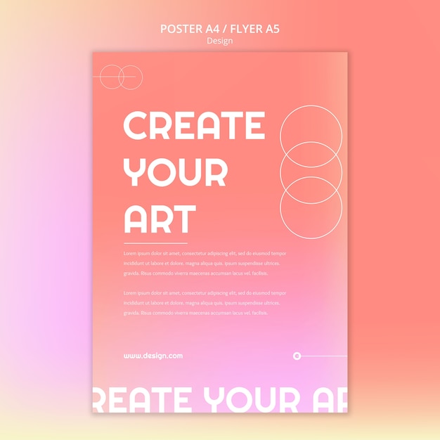 Modello di design sfumato