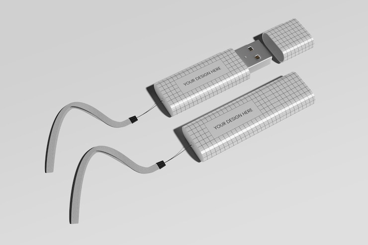 PSD modello di disco flash usb