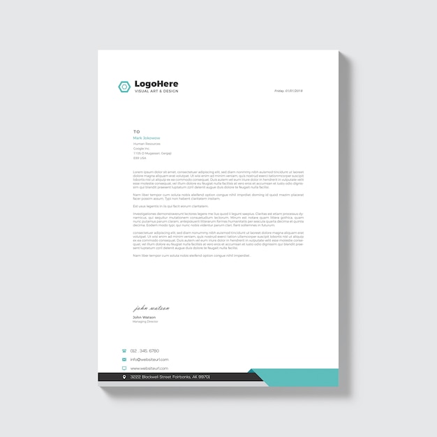 Modello di documento aziendale