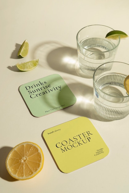 Modello di drink coaster