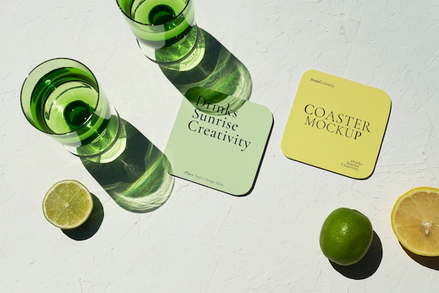 Modello di drink coaster