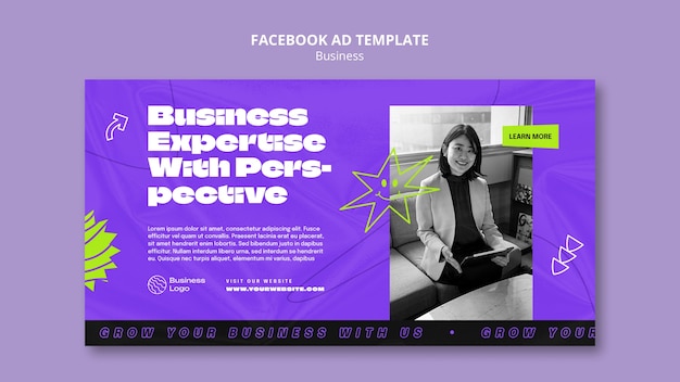 Modello di Facebook per il concetto aziendale