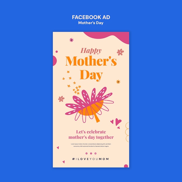Modello di Facebook per la celebrazione della Festa della Madre