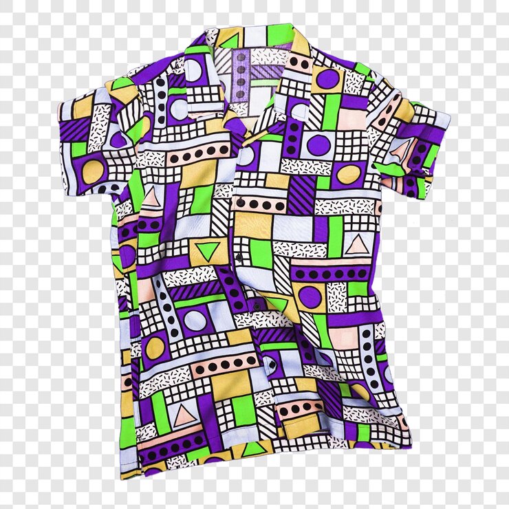 PSD modello di forma camicia sfondo trasparente