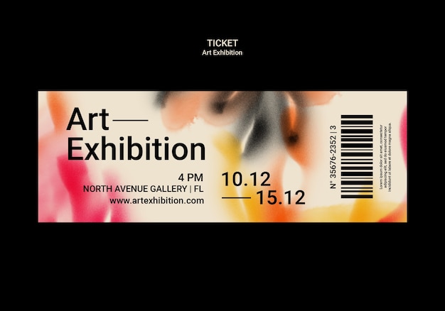 Modello di galleria di mostre d'arte