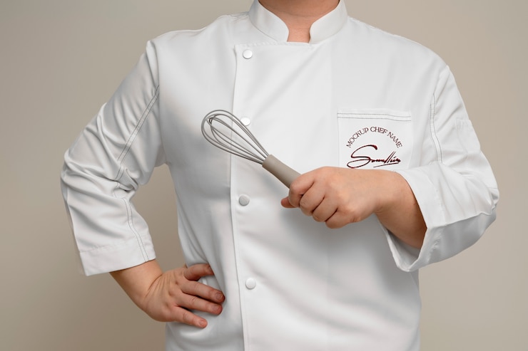 PSD modello di giacca da chef